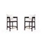 Manhattan Comfort Ritz Counter Stool in Ivory and Dark Walnut, PK2 2-CS006-IV - alternate 1